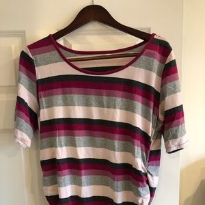 Striped maternity shirt in xl